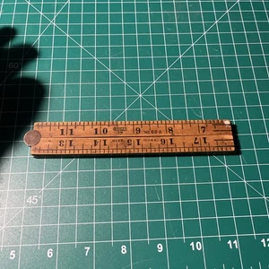 Vtg Stanley SW Sweetheart No 68A Wood Brass Folding Carpenters Ruler USA 24” - Picture 1 of 9
