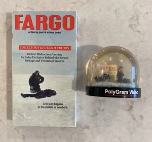 FARGO VHS Collector's Edition Movie with Limited Series Snow Globe - Car Wreck - Picture 1 of 8