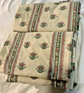 Vintage Fieldcrest Cannon Paisley King Flat Fitted Sheet Set Pillowcases 90s USA - Picture 1 of 16