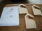 LOT OF 14 BLANK WOODEN CLOSET DIVIDER HANGERS OR GREAT CRAFT ITEM TOO CLEAN NIC