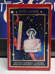 ESTEE LAUDER BEAUTIFUL Magnolia 30ml + Luminizer 2.7ml Boxed New Unopened - Picture 1 of 3