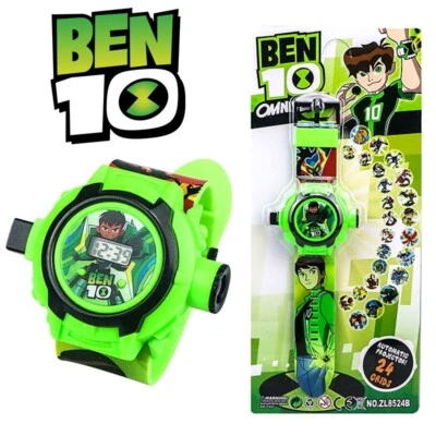 Ben 10 Kids Boy Children Electronic Digital Wrist Watch 24 Images Projection Toy - image 1 of 4