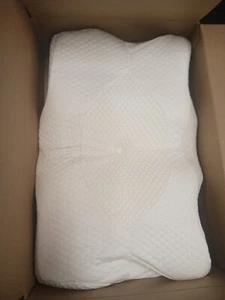 Elviros Cuscino Ortopedico Memory Foam Cervicale, Bianco NUOVO senza Etichette - Foto 1 di 3