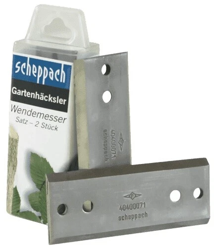 SCHEPPACH Wendemesser Ersatzmesser Messer für Gartenhäcksler Biostar3000 2 Stück - Bild 1 von 1