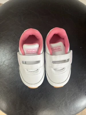 Zapatos Tenis Reebok Clásicos Blancos/Rosa Bebé Niña Niño Talla 5 Foto 1 de 4