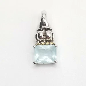 Vtg Elegant Lauren G Adams Pendant Light Blue Cubic Zirconia Jewelry Beauty - Picture 1 of 5
