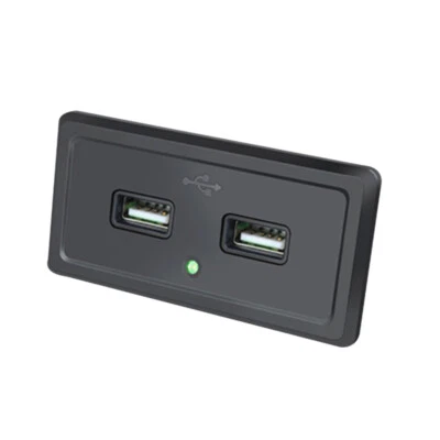 Panel de toma de corriente de enchufe de cargador de doble puerto USB 3,1 A 12 V para camión barco coche autobús Foto 1 de 4