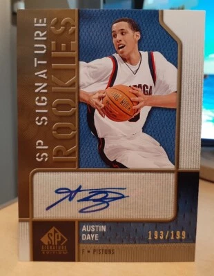 2009-10 Austin Daye SP Signature Edition Signature Rookies /199 GONZAGA BULLDOGS - Image 1 of 2