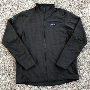Patagonia Regulator R1 Tech Face Zip Up Jacke Herren Gr. XL schwarz Grid Fleece LESEN - Bild 1 von 9