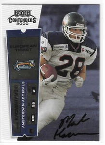 2000 PLAYOFF CONTENDERS MARK KACMARYNSKI EUROPEAN TICKET AUTO RC #164 ADMIRALS - Bild 1 von 2
