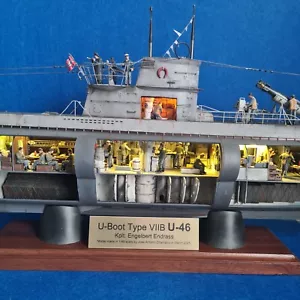 U46 UBOOT - UBOAT SUBMARINE U46 scale 1/48 Submarino TORPEDO - Imagen 1 de 23