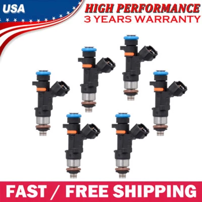 6Pcs Fuel Injectors For Nissan Murano 3.5L & INFINITI M35 3.5L V6 2006 2007 - Imagem 1 de 4