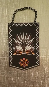 Mini pancarta de tela hecha a medida Monster Hunter Elder Dragon Ruiner Nergigante - Imagen 1 de 2