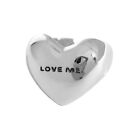Women Girl Silver Heart Love Open Statement Engagement Promise Jewelry