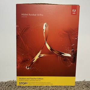 Adobe Acrobat XI Pro Professional for Windows Student And Teacher Edition!