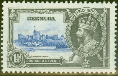 Bermuda 1935 1 1/2d Ultramarine & Grey SG95m Bird by Turret V.F VLMM - Image 1 of 2