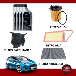 Kit Tagliando Ford Fiesta VI 1.4 Tdci 70cv 51kw + 4l Castrol Magnatec 5w30 A5 - Foto 1 di 10
