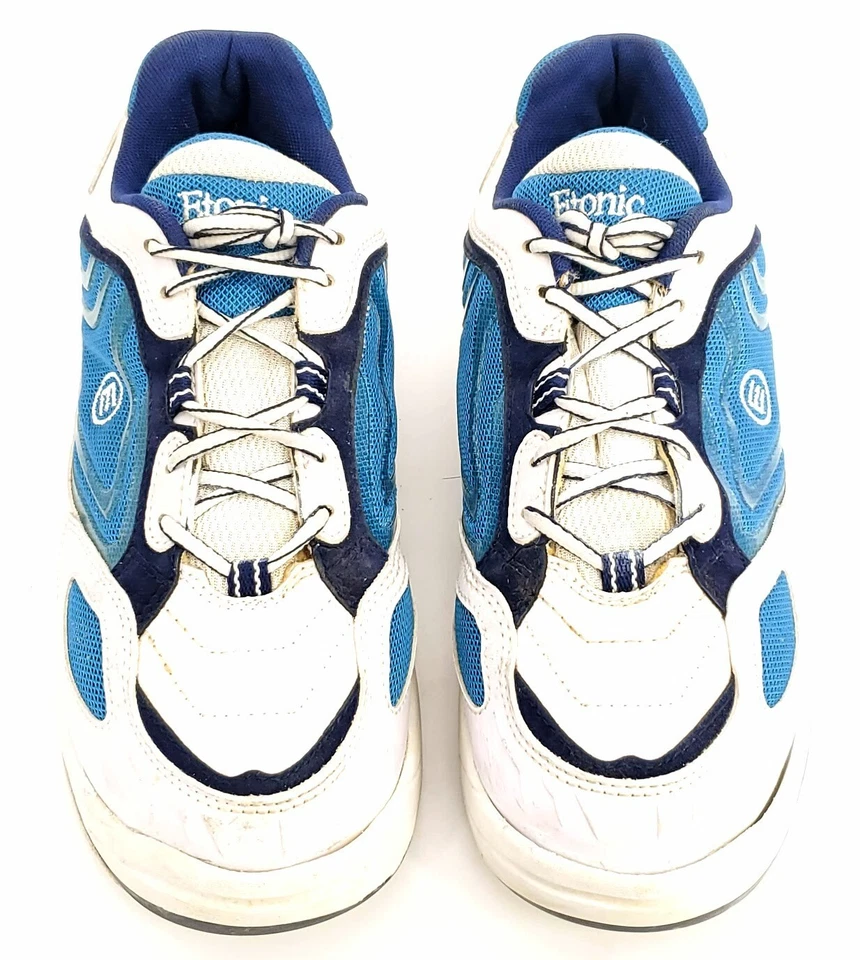 Zapatillas deportivas Etonic para mujer blancas azules con cordones perfectas deslizables talla 9,5 M Foto 1 de 4