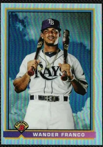 WANDER FRANCO ⭐ 2021 Bowman Chrome ROOKIE THROWBACK #91B-WF Tampa Bay Rays MINT - Picture 1 of 2