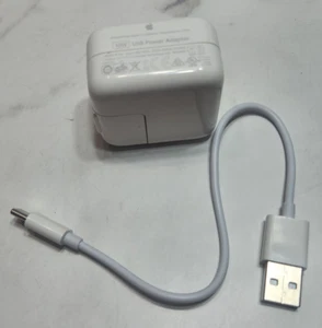 Apple A1357 10 Watt USB Power Adapter With Lightening Cable - Picture 1 of 7