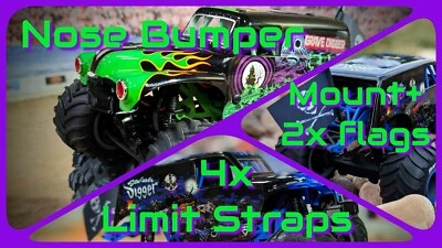 Parachoques delantero Oversteer Hobbies para Losi Mini LMT - Flexible Duradero Fácil Instalación Foto 1 de 4