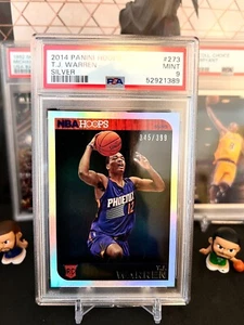 ⭐️ TJ WARREN 2014 PANINI HOOPS SILVER #273 PSA 9 MINT GRADED SP RC CARD 🔥📈 - Picture 1 of 2