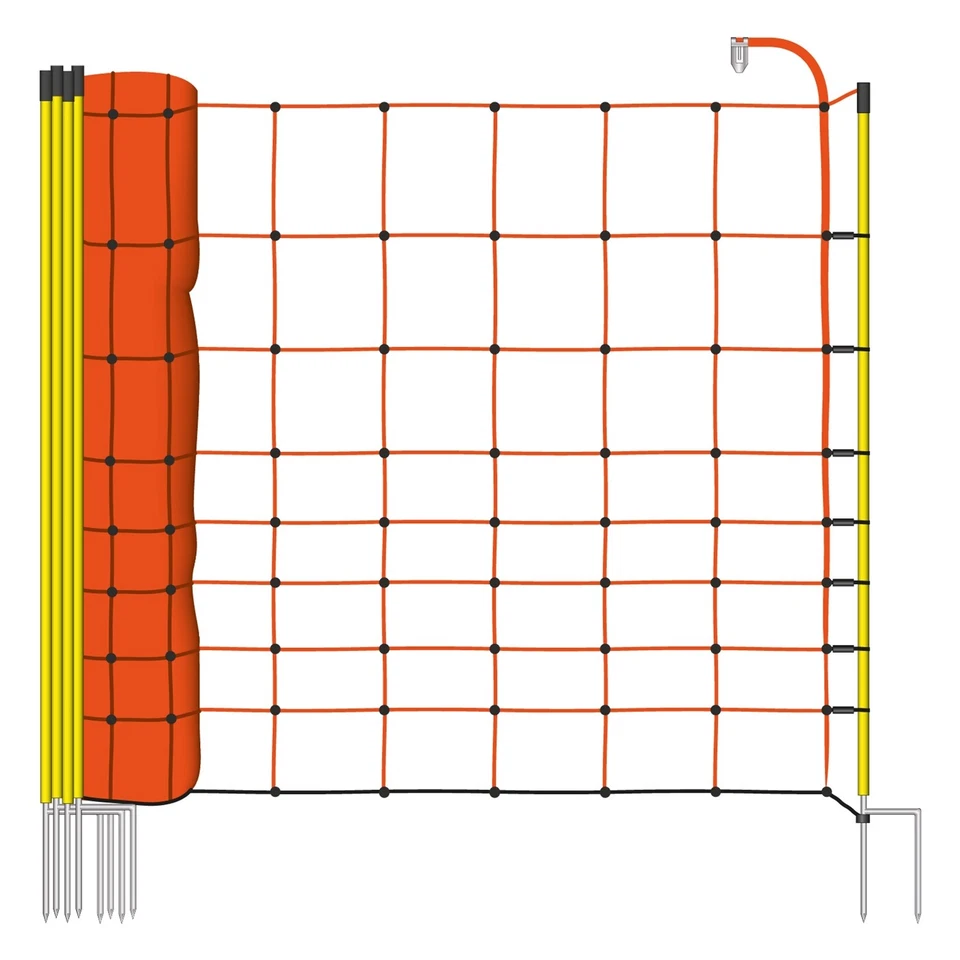 AKO Schafnetz, 108 cm x 50 m - Orange (27264)