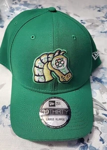 New Era 59Fifty Charlotte Knights Tema Noche Ajustable Snapback Sombrero Gorra Verde - Imagen 1 de 5