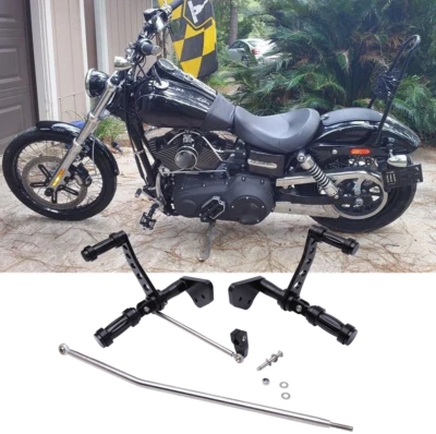 Forward Controls Foot Pegs Kit For Harley Davidson Dyna Wide Glide FXWG FXDWG - Image 1 of 4