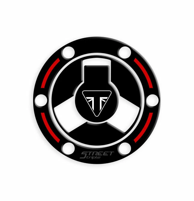 AZ GRAPHISHOP PROTEZIONE TAPPO BENZINA TRIUMPH STREET TRIPLE 2017-2019 GP-483 (Black)