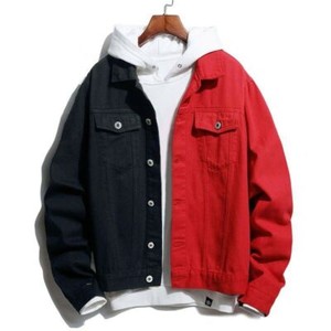 Denim Red Jackets for Men for sale | eBay
