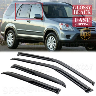 Para Honda CRV CR-V 2002-2006 JDM-Mugen Estilo Ventana Visera Protector de Lluvia Deflector Foto 1 de 4