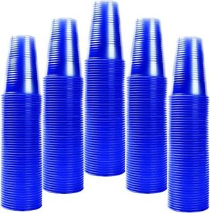 Plastic Cups Water Cups Blue 7oz BLUE Tumblers Strong Plastic Drinking Cups