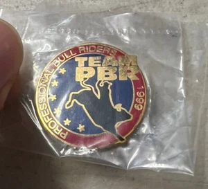 Professional Bull Riders Team PBR Pin, 1999 Vintage Rodeo Collectors Pin NEW - Picture 1 of 3