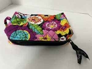 Vera Bradley Kosmetiktasche Make-up Reise gefüttert VaVaBloom Kulturbeutel Reißverschluss - Bild 1 von 5