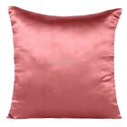 Satin Silk Cushion Cover Pillowcase for Couch Sofa Bedroom Decorative Pack of 2