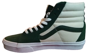 Vans Shoes Mens Size 9 SK8-Hi Green White Mountain View Canvas/Suede High Top - Picture 1 of 12