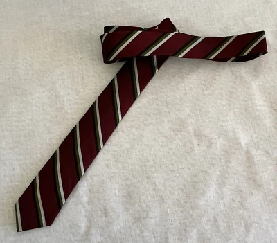 Corbata vintage años 60 flaca 2" SEDA PURA AYRES TIENDA PARA HOMBRES nos stock muerto Foto 1 de 4