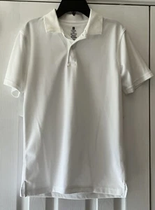Chaps Jungen weißes Poloshirt zugelassene Schulkleidung Jugend Large 14/16 Kurzarm - Bild 1 von 4
