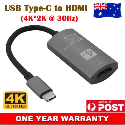 USB Type-C Male to HDMI Female Adapter 4K UltraHD For Apple iPhone 16 Pro Max AU - image 1 of 4