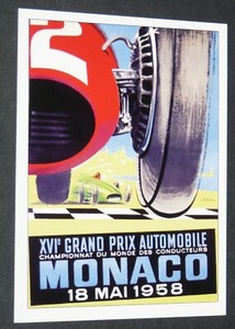 2007 #15 1958 RACING MOTOR GRAND PRIX MONACO COOPER SPORTING PROFILES CARD