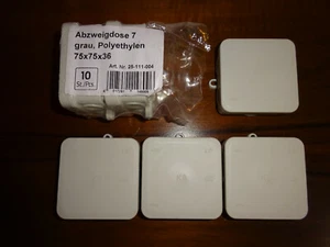 4x Aufputz Abzweigdosen IP54 Dose Abzweigkasten Feuchtraum Größe 75x75x36 - Bild 1 von 4