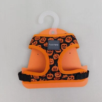 FuzzYard Halloween Jack-O-Lantern Pumpkin Printed Dog Harness - Small #7538 - Image 1 of 4