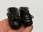 VINTAGE Antique DOLL Accessories Doll Shoes - old stock cute style BLACK #N-1