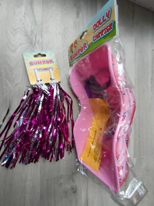 Bumper Junior Cycle / Bike rear baby dolls dolly carrier / seat + Streamers - Picture 1 of 6