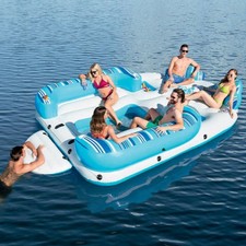 Hydro-Force™ 13Ft 6 Person Bahama Wave Inflatable Island Free shipping