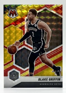 2020-21 Mosaic Choice Fusion Red & Yellow Prizm #77 Blake Griffin 15/88 Nets - Picture 1 of 2