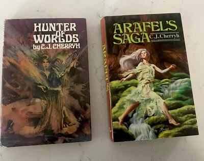 CJ Cherryh Lot (2): HUNTER OF WORLDS and ARAFELS SAGA Vintage SciFi HC 1970s - Image 1 of 4