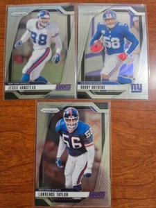 2024 Prizm New York Giants 3 Card Lot - Lawrence Taylor, Armstead & Okereke - Picture 1 of 2