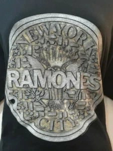 Ramones New York City Seal Logo Band T-Shirt XL 2010 Black Shirt Punk Rock SEXY - Picture 1 of 9
